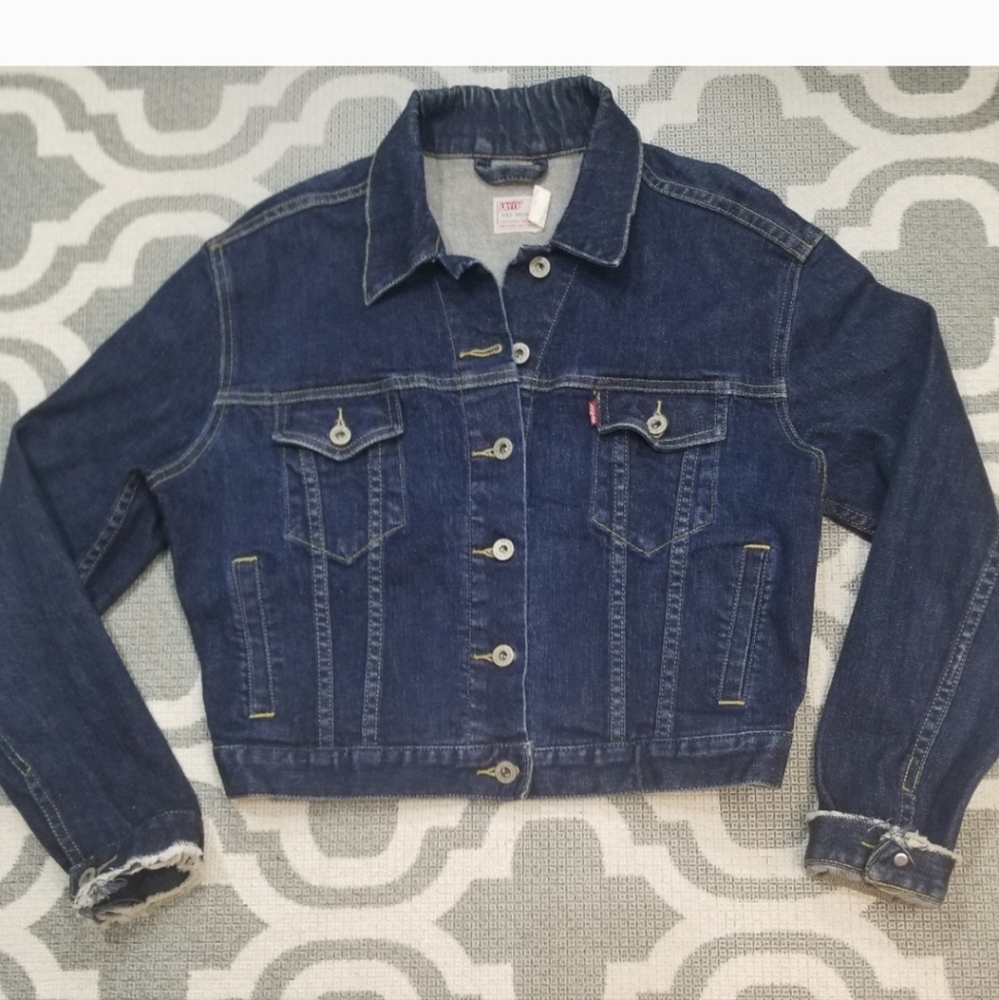 Levi's Women Jeans Jacket Size Medium P